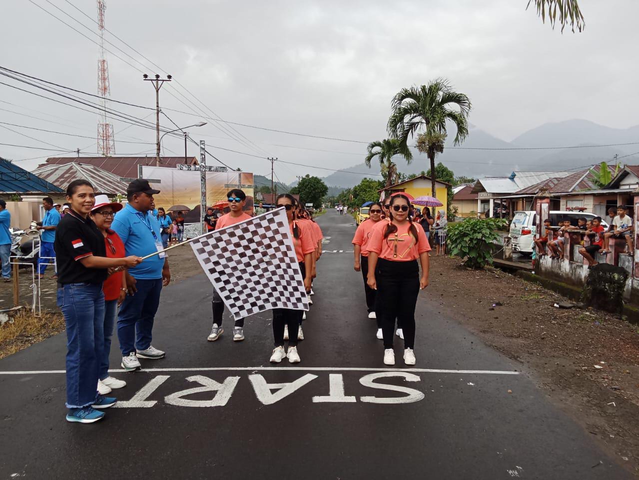 Lomba Poco Poco yang dilepas Kapolsek Sahu (Istimewah)