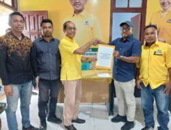 Piet Hein Babua Resmi Ambil Formulir Pendaftaran, Siap Bertarung Perebutkan Ketua DPD II Golkar Halut